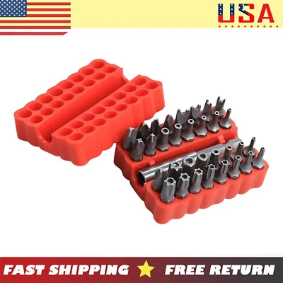 33 Torx Security Bit Set - Hex Star Spanner & Tri-Wing Tamper-Proof Tool - Image 1 of 4