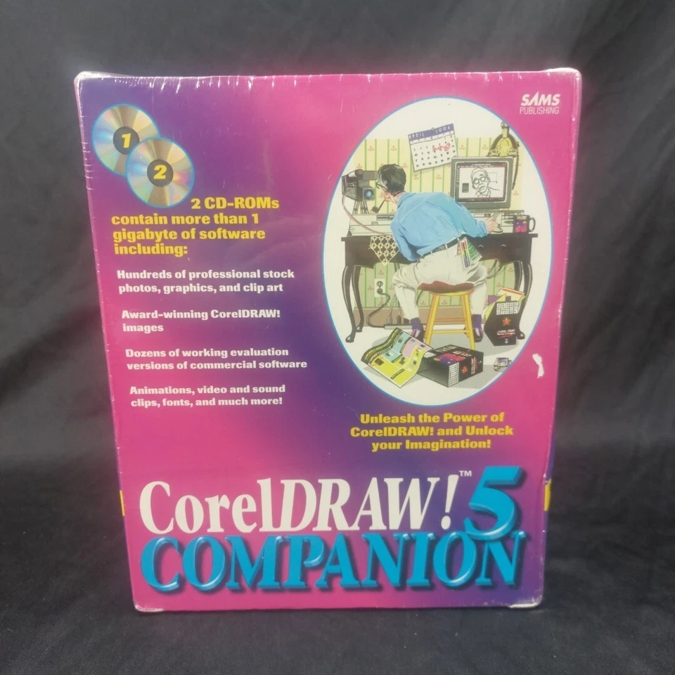NIB CorelDraw 5 Companion Photo Image  Professional Editing Design Software - Image 1 of 4