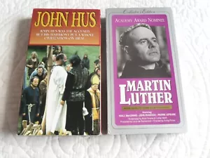 JOHN HUS: BURNED AT THE STAKE & MARTIN LUTHER: BIRTH OF MODERN CHRISTIANITY VHS - Imagen 1 de 2