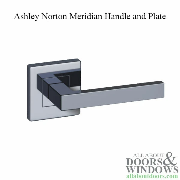Manija de puerta cromada Ashley Norton Meridian Foto 1 de 1