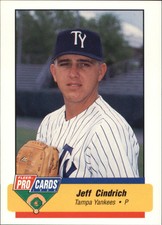 1994 Tampa Yankees Fleer/ProCards #2374 Jeff Cindrich