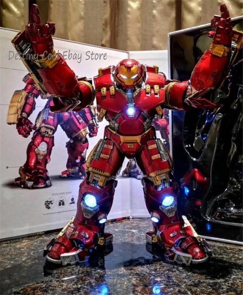 1/12 Iron Man MK44 Hulkbuster Comicave Action Figure Alloy Led Model Collectable - Image 1 of 4