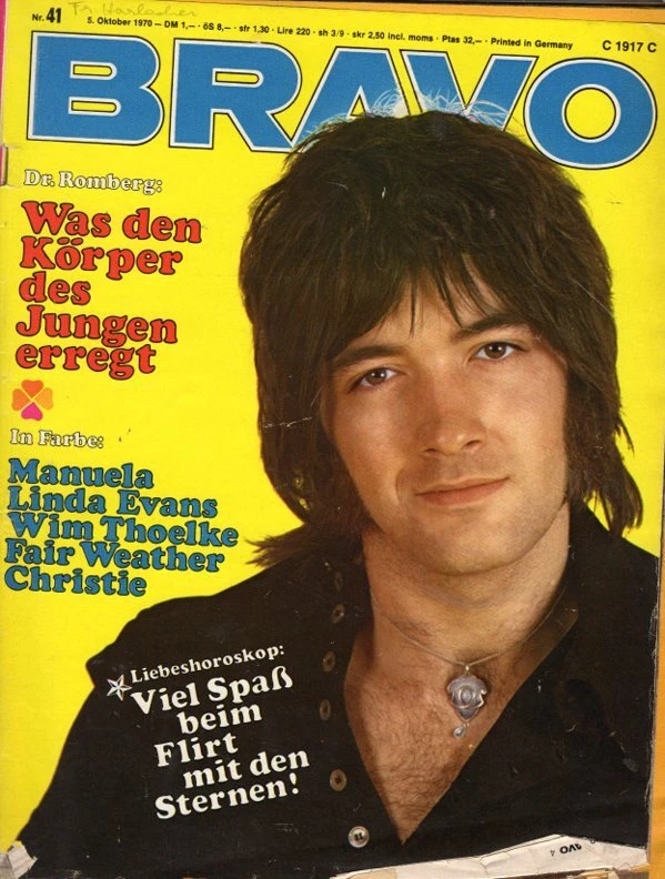BRAVO 41/1970 BARRY RYAN, ROLLING STONES, JIMI HENDRIX, CHARLES BORNSON, MANUELA - Image 1 of 1