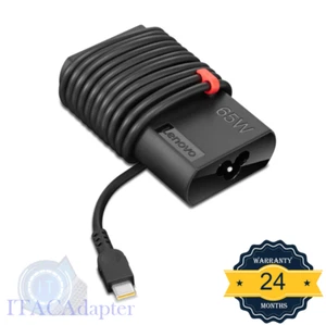 Original Lenovo Thinkpad 65W USB-C Slim Power Adapter / Laptop Charger - Picture 1 of 2