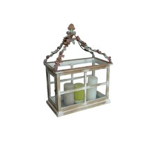 Lanterna rettangolare con fiori - EDG
