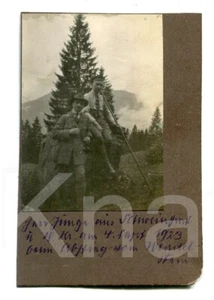 altes Foto Jäger im Wald 1923, 1920er, 6x9cm - Picture 1 of 1