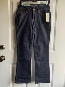 Women’s 2S / 2 Short SONOMA Mid Rise Demi Bootcut Dark Rinse Stretch Jeans NWTS - Picture 1 of 12
