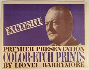 Set of 4 Color Etch Foil Prints Lionel Barrymore Premier Presentation Boats 1970 - Picture 1 of 6