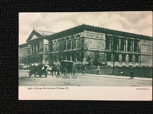 Chicago Art Institute, Vintage Bild Postkarte - Bild 1 von 2