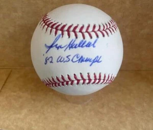 GEORGE HENDRICK 82 WS CHAMPS SIGNED AUTOGRAPHED M.L. BASEBALL JSA AH66090 - Picture 1 of 2