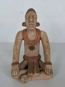 Vintage, Rare Mayan,Aztec Terracotta Clay Pottery Ceramic Figurine 7.5" - Picture 1 of 5
