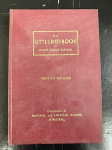 1959 The Little Red Book of Major League By Arthur E. Patterson Hardback - Picture 1 of 3