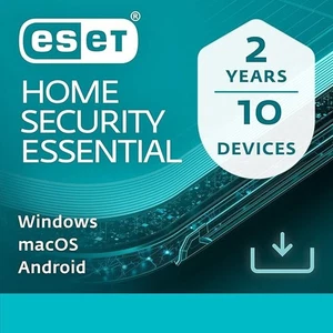 ESET Home Security Essential (Nod32) 2025 10 Device 2 Year 5 Min by Email - Picture 1 of 8