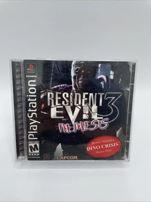 Resident Evil 3: Nemesis PS1 PlayStation 1 Complete CIB + Dino Crisis Demo & Reg - Image 1 of 4