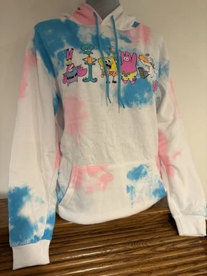Nickelodeon Bob Esponja Pantalones Cuadrados Mujer Tie-dye Sudadera con Capucha Talla XS Foto 1 de 4