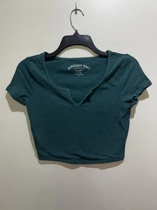 Aeropostale SERIOUSLY SOFT BABY TEE ~ Size Medium ~ Green - Picture 1 of 4
