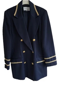 Blazer Gina dunkelblau Größe UK14 komplett gefüttert - Bild 1 von 4