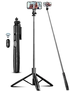 180 cm Mobile Phone Tripod Stand & Selfie Stick, Universal Phone - Picture 1 of 5