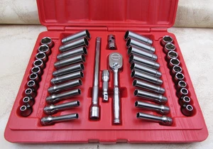 Snap On Tools, 144TMPB, 44pc 1/4" Drive 6-Point Metric & SAE General Service Set - Picture 1 of 2