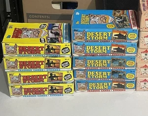 9x - Topps 1991 Desert Storm Box Lot Victory Series Wax Boxen 9 Bulk Neu Sealed - Bild 1 von 7