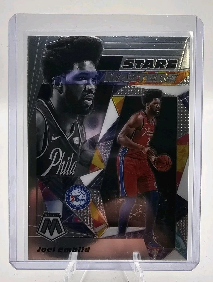 2019-20 Panini Mosaic - Stare Masters Joel Embiid #7 - Image 1 of 2