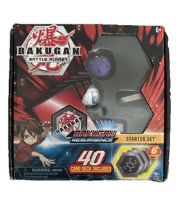 BAKUGAN BATTLE PLANET-RESURGENCE STARTER SET DI 4O CARTE E 6 BAKUCORE INCLUSI - Foto 1 di 3