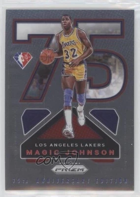 2021-22 Panini Prizm NBA 75th Logo Magic Johnson #15 HOF - Image 1 of 2