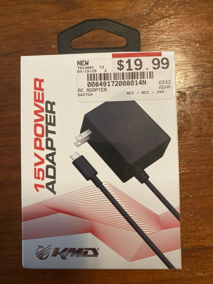 KMD 15V Power Adapter for Nintendo Switch Power Supply - Image 1 of 2