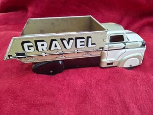 MARX Sand and Gravel Dump Delivery Truck Tin Lithograph USA 1960s - Picture 1 of 12