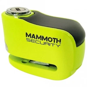 Mammoth Gremlin Alarmado 6mm Pin Motocicleta Freno Disco Bloqueo (Amarillo Fluo) - Imagen 1 de 1