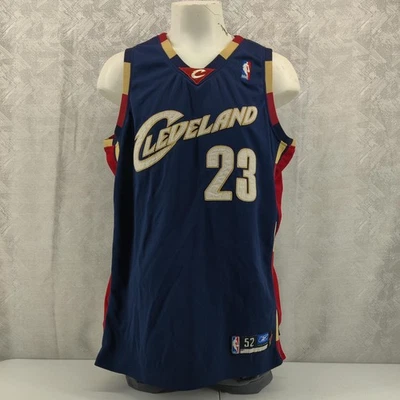Cleveland Cavaliers Jersey Mens 52 Blue NBA Basketball LeBron James 23 Reebok - Image 1 of 4