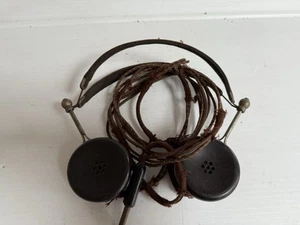 Vintage RARE 1910-1915 WW1 Military Type C Radio Headphones By Nathaniel Baldwin - Bild 1 von 10