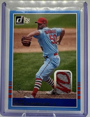 2025 Panini Donruss Adam Wainright Game Used Relic Patch 1/1 - Image 1 of 2