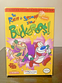The Ren & Stimpy Show: Buckaroo$ NES Original Poster Authentic Tested & Working