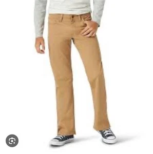 Lee Extreme Comfort Khaki Pants Boys Size 20 Husky Adjustable Waist NWT - Picture 1 of 5