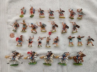 Elastolin Vintage 40mm Romanos, Pie Y Montado Foto 1 de 2