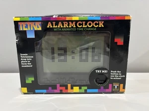 TETRIS Clock/AlarmClock with Animated Time Change Tested Working - Picture 1 of 7