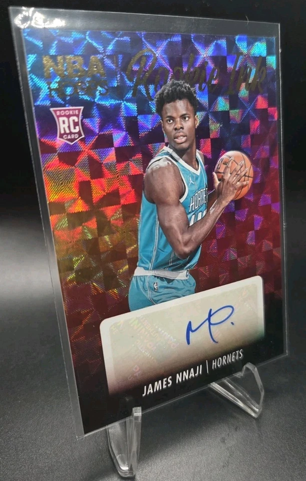 HYPER GOLD AUTO 2023-24 Hoops #RI-NNJ James Nnaji ROOKIE INK 🔥🔥 - Image 1 of 3