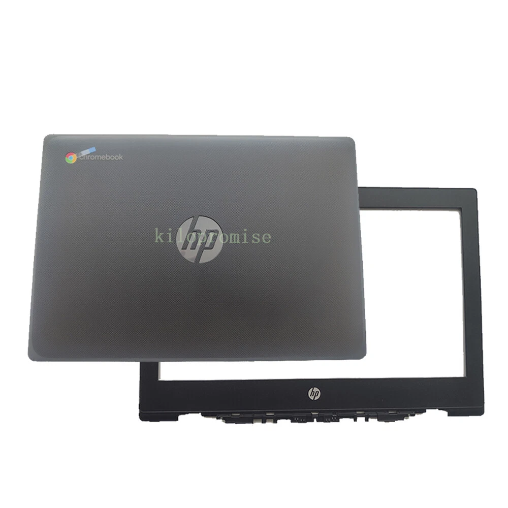 Replacement Hinge Cover For HP Chromebook 11 G9 EE TPN-Q232 - Part #M44252-001, Black 5 thumbnail image