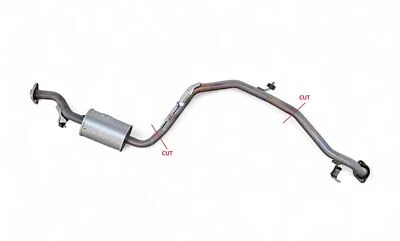 Tubo de escape central Honda CR-Z CRZ 11-16 B 18220-SZT-003, D033, OEM, 2011, 2012, Foto 1 de 4