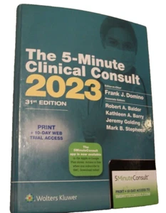 5-Minute Clinical Consult 2023: Print - Hardcover, by Domino MD (B4) - Picture 1 of 3