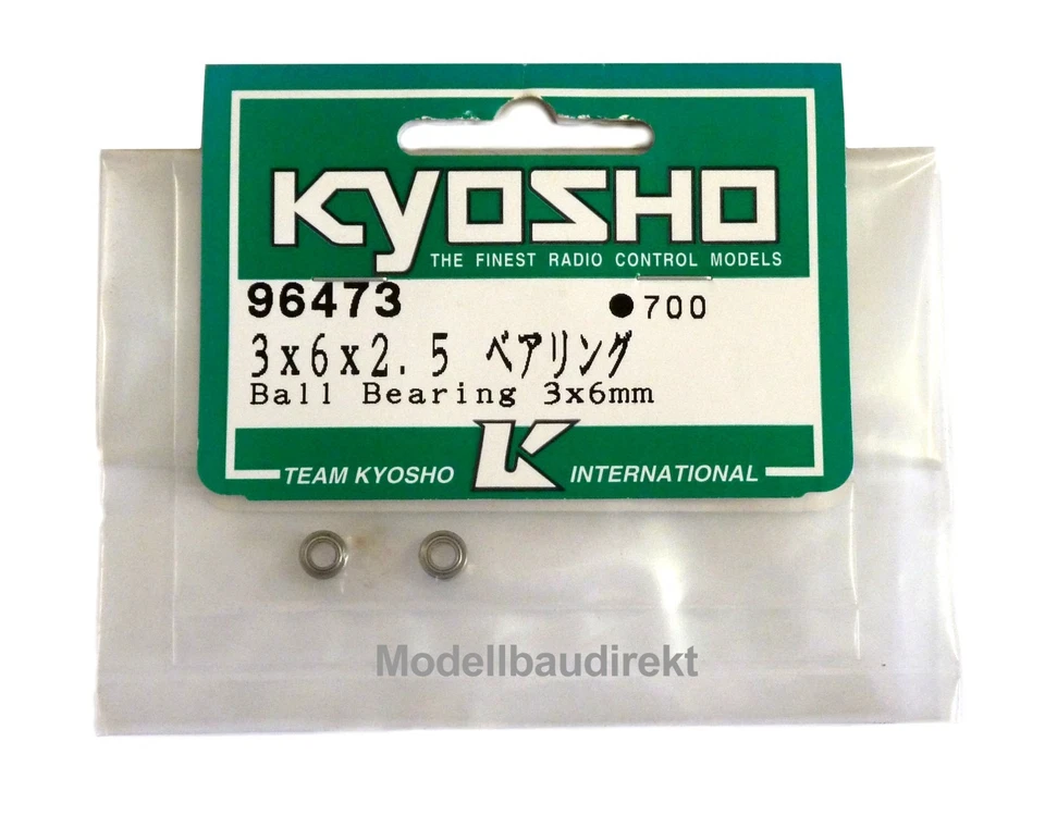 2 Stück Kugellager 3 x 6 x 2,5 mm Kyosho 96473 NEU & OVP - Bild 1 von 1