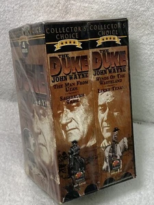 John Wayne The Duke vhs 4 tapes Collectors Movies New Sealed - Imagen 1 de 5