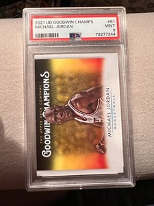 2021 UD Goodwin Champs Michael Jordan MJ PSA 9 #61 Card POP 5 (1) 10
