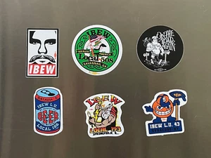 IBEW Union Hard Hat Stickers-6c - Picture 1 of 1