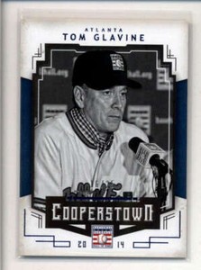 TOM GLAVINE 2015 PANINI COOPERSTOWN #91 BLUE PARALLEL #16/25 (RARE) AK5021
