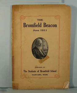 Bromfield School 1911 Beacon FIRST EVER Yearbook Magazine Harvard MA photos rare - Picture 1 of 10