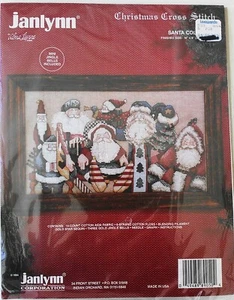 Janlynn Santa Collector 14" x8" Cross Stitch Kit SIP (1994) - Picture 1 of 2