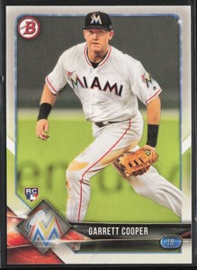 2018 Bowman #74 Garrett Cooper Miami Marlins Rookie