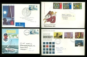 Great Britain A19 4 FDC 1967/71 addressed Sailing Boat University Architecture - Picture 1 of 1
